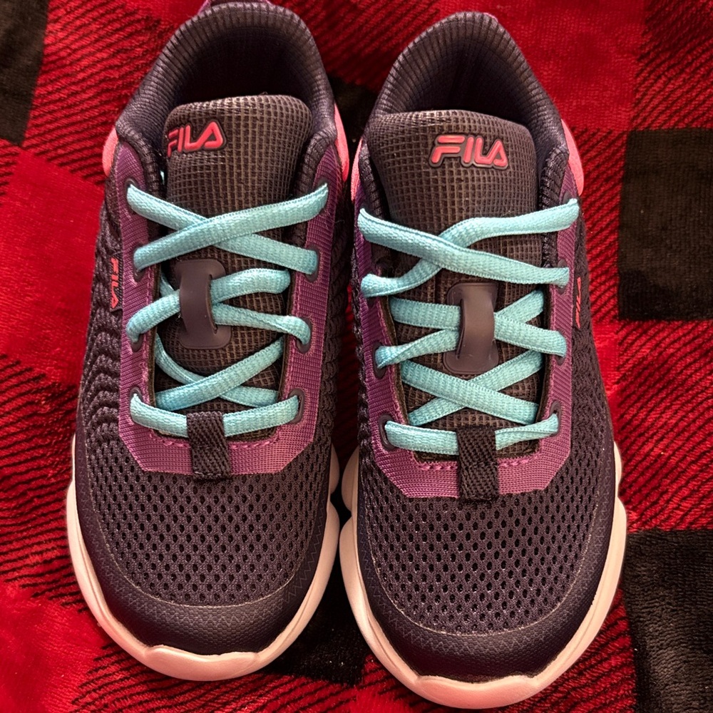 Fila Kids' Sneakers - Navy, Pink, and Aqua